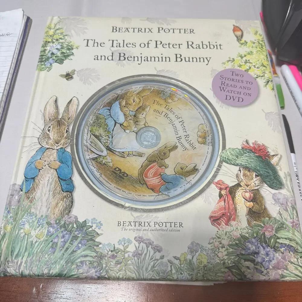 Beatrix‎ Potter Book Lot Treasury Of Bunny Stories & Kohls Peter Rabbit Plush